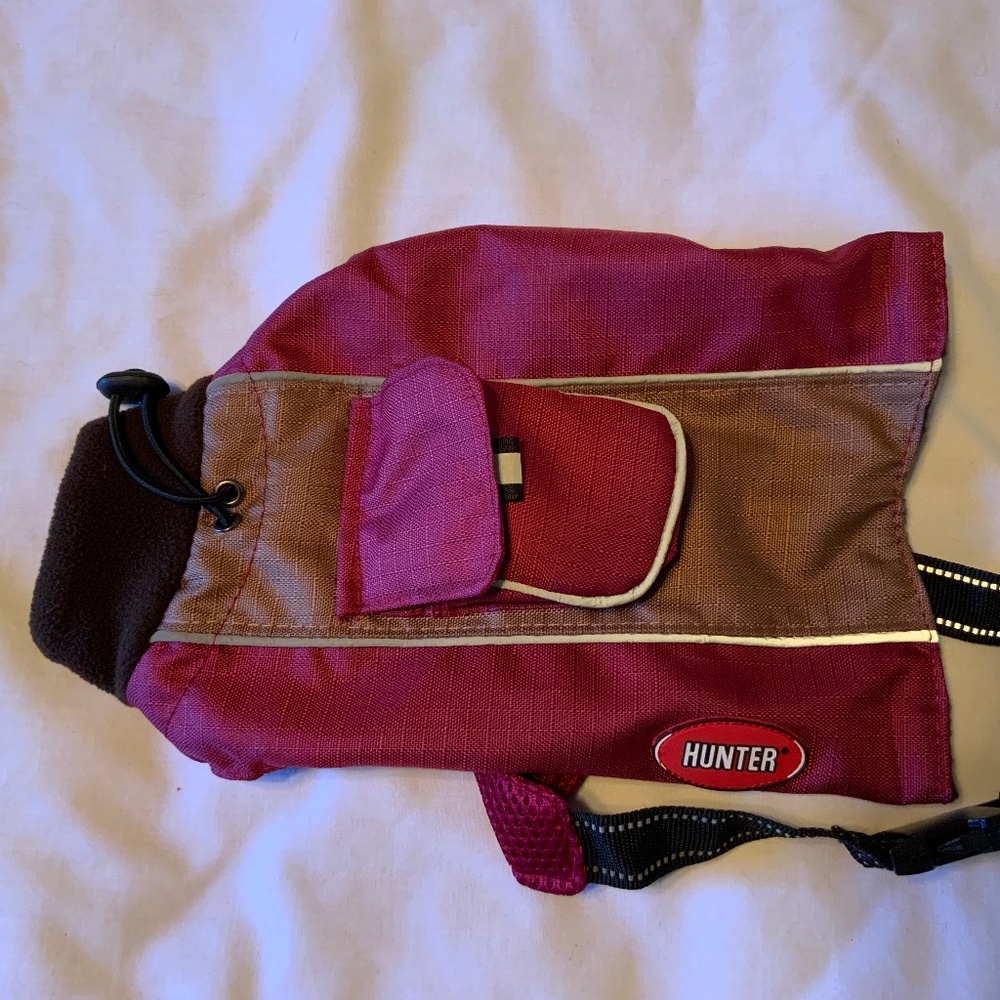 Hunter Fleece Lined Dog Coat (10”)